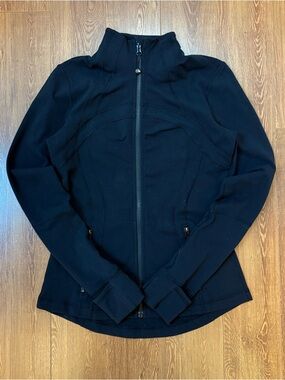 lululemon athletica Black Full-Zip Bomber Jacket